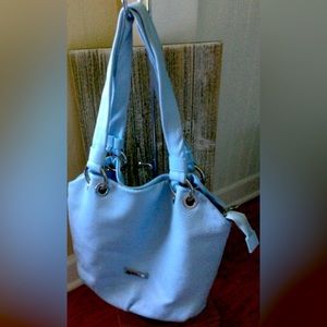 Valentina Italian Pebble Leather Hobo Shoulder Bag